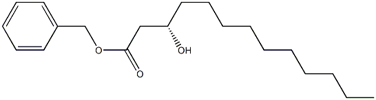 [S,(+)]-3-Hydroxytridecanoic acid benzyl ester 结构式