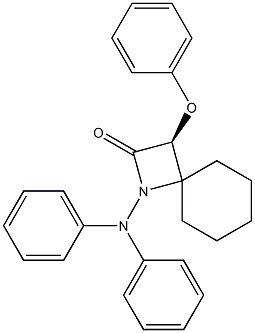 (3S)-3-Phenoxy-1-diphenylamino-1-azaspiro[3.5]nonan-2-one 结构式