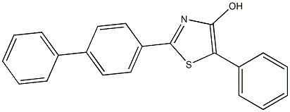 2-(1,1'-Biphenyl-4-yl)-5-phenylthiazol-4-ol 结构式