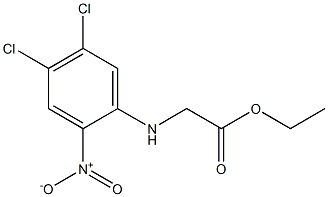 N-(4,5-Dichloro-2-nitrophenyl)glycine ethyl ester 结构式