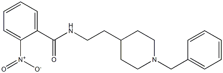 N-[2-(1-Benzyl-4-piperidinyl)ethyl]-2-nitrobenzamide 结构式