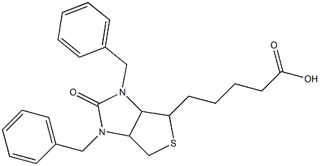 5-(1,3-Dibenzyl-2-oxo-2,3,3a,4,6,6a-hexahydro-1H-thieno[3,4-d]imidazole-4-yl)valeric acid 结构式