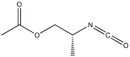 (-)-Acetic acid (R)-2-isocyanatopropyl ester 结构式