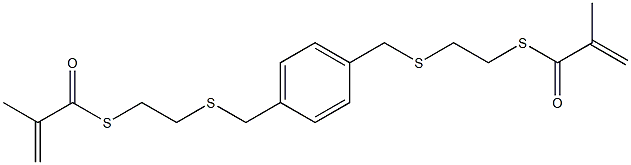 1,1'-[1,4-Phenylenebis(methylenethioethylenethio)]bis(2-methyl-2-propene-1-one) 结构式