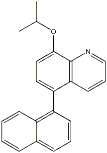 8-(Isopropyloxy)-5-(1-naphtyl)quinoline 结构式