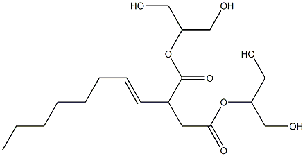 2-(1-Octenyl)succinic acid bis[2-hydroxy-1-(hydroxymethyl)ethyl] ester 结构式