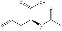 [S,(+)]-2-(Acetylamino)-4-pentenoic acid 结构式