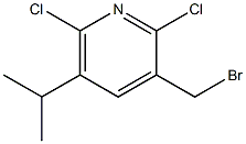 2,6-Dichloro-3-(bromomethyl)-5-isopropylpyridine 结构式