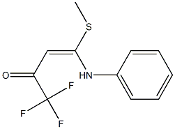 1,1,1-Trifluoro-4-phenylamino-4-(methylthio)-3-buten-2-one 结构式