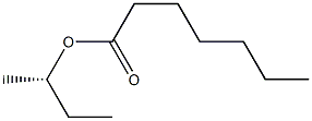 (+)-Heptanoic acid (S)-sec-butyl ester 结构式