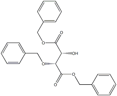 (2R,3R)-2-Hydroxy-3-(benzyloxy)succinic acid dibenzyl ester 结构式