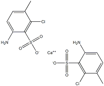 Bis(2-amino-6-chloro-5-methylbenzenesulfonic acid)calcium salt 结构式