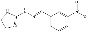 1-(2-Imidazolin-2-yl)-2-[(3-nitrophenyl)methylene]hydrazine 结构式