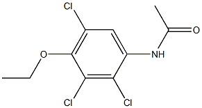 2'-Chloro-3'-chloro-4'-ethoxy-5'-chloroacetanilide 结构式