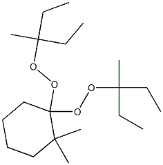 2,2-Dimethyl-1,1-bis(1-ethyl-1-methylpropylperoxy)cyclohexane 结构式