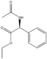 (2S)-N-Acetyl-2-phenyl-glycine ethyl ester 结构式