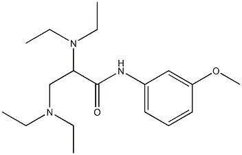 2,3-Bis(diethylamino)-N-(m-methoxyphenyl)propionamide 结构式