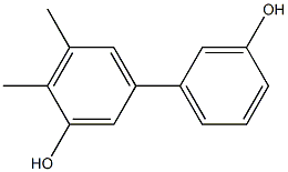 4,5-Dimethyl-1,1'-biphenyl-3,3'-diol 结构式
