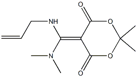 5-[(Allylamino)(dimethylamino)methylene]-2,2-dimethyl-1,3-dioxane-4,6-dione 结构式