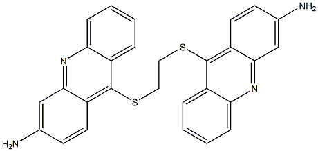 1,2-Bis[(3-amino-9-acridinyl)thio]ethane 结构式