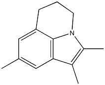 2,3,5-Trimethyl-1,7-trimethylene-1H-indole 结构式