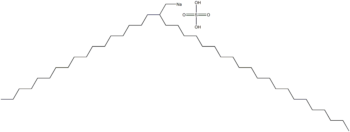 Sulfuric acid 2-heptadecyltricosyl=sodium salt 结构式