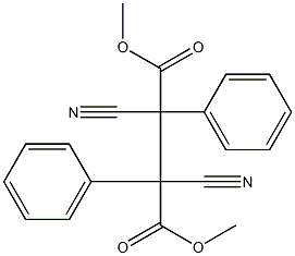 2,3-Diphenyl-2,3-dicyanobutanedioic acid dimethyl ester 结构式