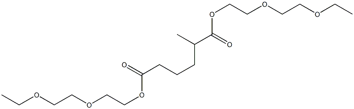 Pentane-1,4-dicarboxylic acid bis[2-(2-ethoxyethoxy)ethyl] ester 结构式