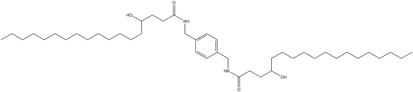 N,N'-(1,4-Phenylenebismethylene)bis(4-hydroxystearamide) 结构式