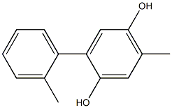 2-(2-Methylphenyl)-5-methylbenzene-1,4-diol 结构式