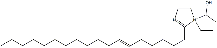 1-Ethyl-1-(1-hydroxyethyl)-2-(6-octadecenyl)-2-imidazoline-1-ium 结构式