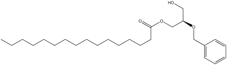 [R,(-)]-2-O-Benzyl-1-O-palmitoyl-D-glycerol 结构式