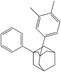 1-Phenyl-3-(3,4-dimethylphenyl)adamantane 结构式