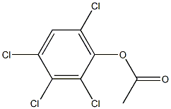 Acetic acid 2,3,4,6-tetrachlorophenyl ester 结构式