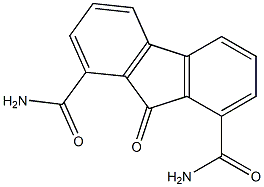 9-Oxo-9H-fluorene-1,8-dicarboxamide 结构式