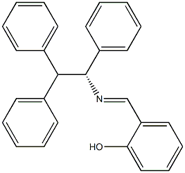 (+)-o-[N-[(R)-1,2,2-Triphenylethyl]formimidoyl]phenol 结构式