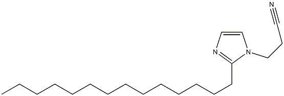 1-(2-Cyanoethyl)-2-tetradecyl-1H-imidazole 结构式