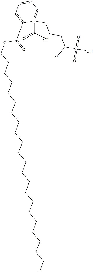 Phthalic acid 1-tricosyl 2-(4-sodiosulfobutyl) ester 结构式