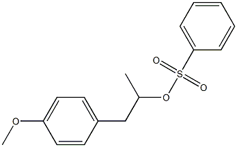Benzenesulfonic acid 1-methyl-2-(4-methoxyphenyl)ethyl ester 结构式