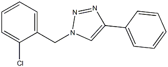 1-(2-Chlorobenzyl)-4-phenyl-1H-1,2,3-triazole 结构式