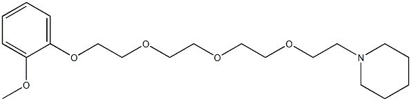 1-[2-[2-[2-[2-(o-Methoxyphenoxy)ethoxy]ethoxy]ethoxy]ethyl]piperidine 结构式