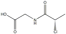 (-)-N-[(S)-2-Chloropropionyl]glycine 结构式