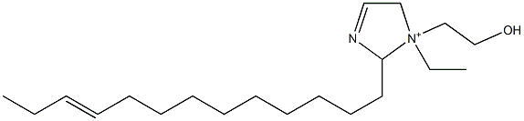 1-Ethyl-1-(2-hydroxyethyl)-2-(10-tridecenyl)-3-imidazoline-1-ium 结构式