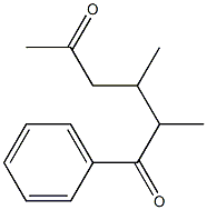 1-Phenyl-2,3-dimethyl-1,5-hexanedione 结构式
