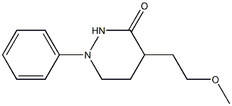 4-(2-Methoxyethyl)-1-phenyltetrahydropyridazin-3(2H)-one 结构式