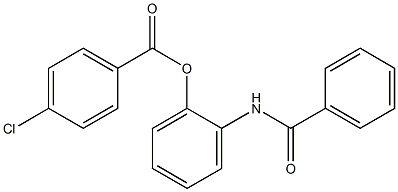 4-Chlorobenzoic acid 2-benzoylaminophenyl ester 结构式