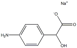 (-)-p-Amino-D-mandelic acid sodium salt 结构式