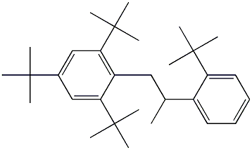 1-(2,4,6-Tri-tert-butylphenyl)-2-(2-tert-butylphenyl)propane 结构式