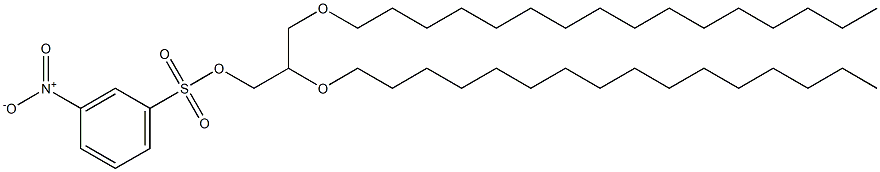 3-Nitrobenzenesulfonic acid 2,3-bis(hexadecyloxy)propyl ester 结构式