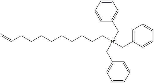 (10-Undecenyl)tribenzylaminium 结构式
